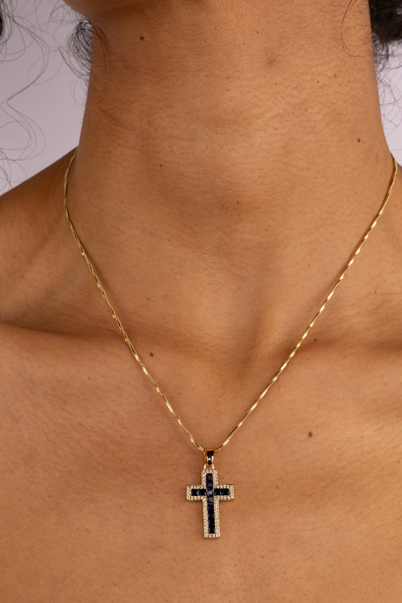 Collar Cruz Sapphire Glow