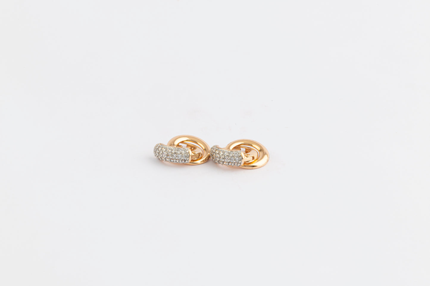 Aretes Double Link Luxe