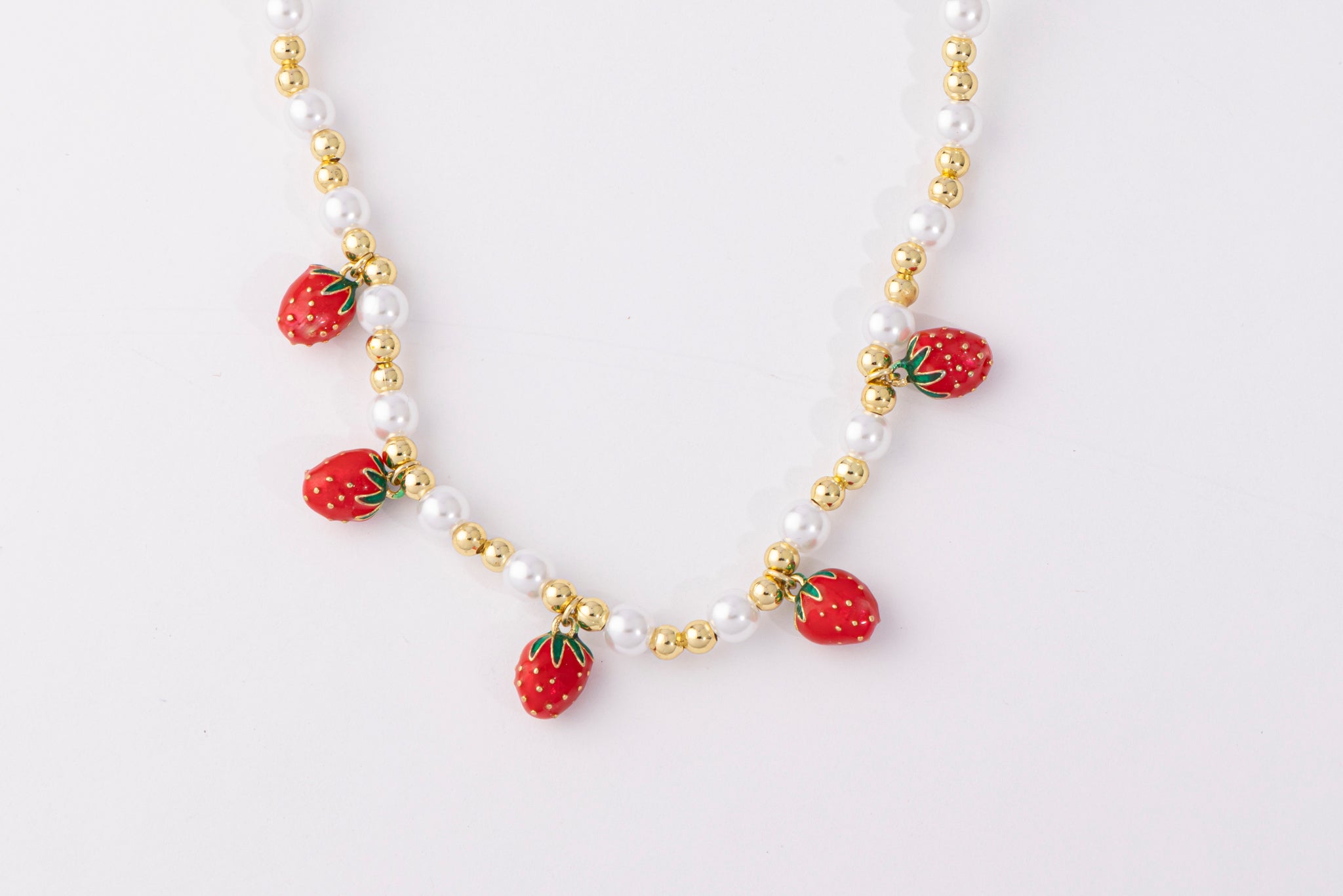 Collar Strawberry Pearl