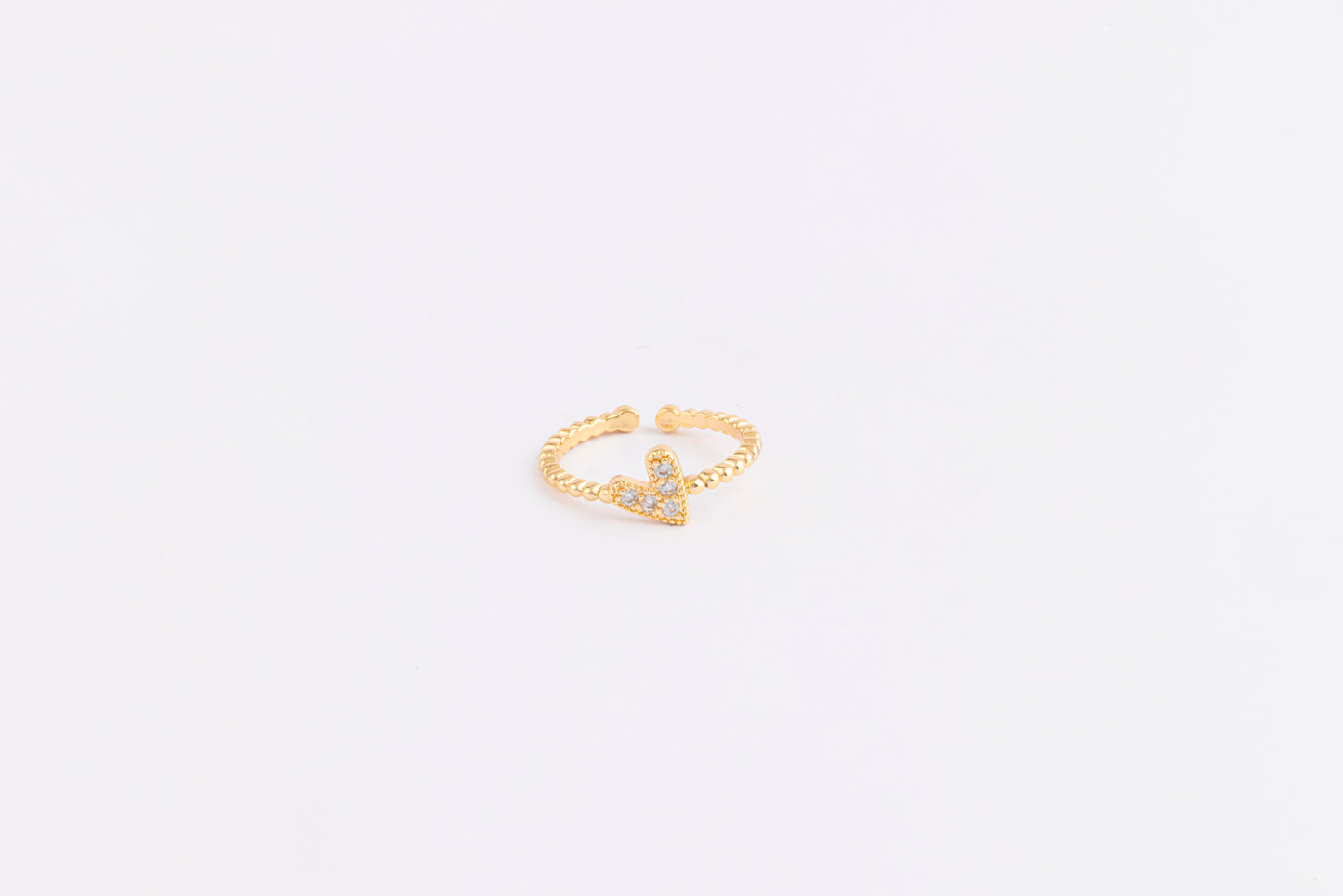 Anillo Corazón Dorado