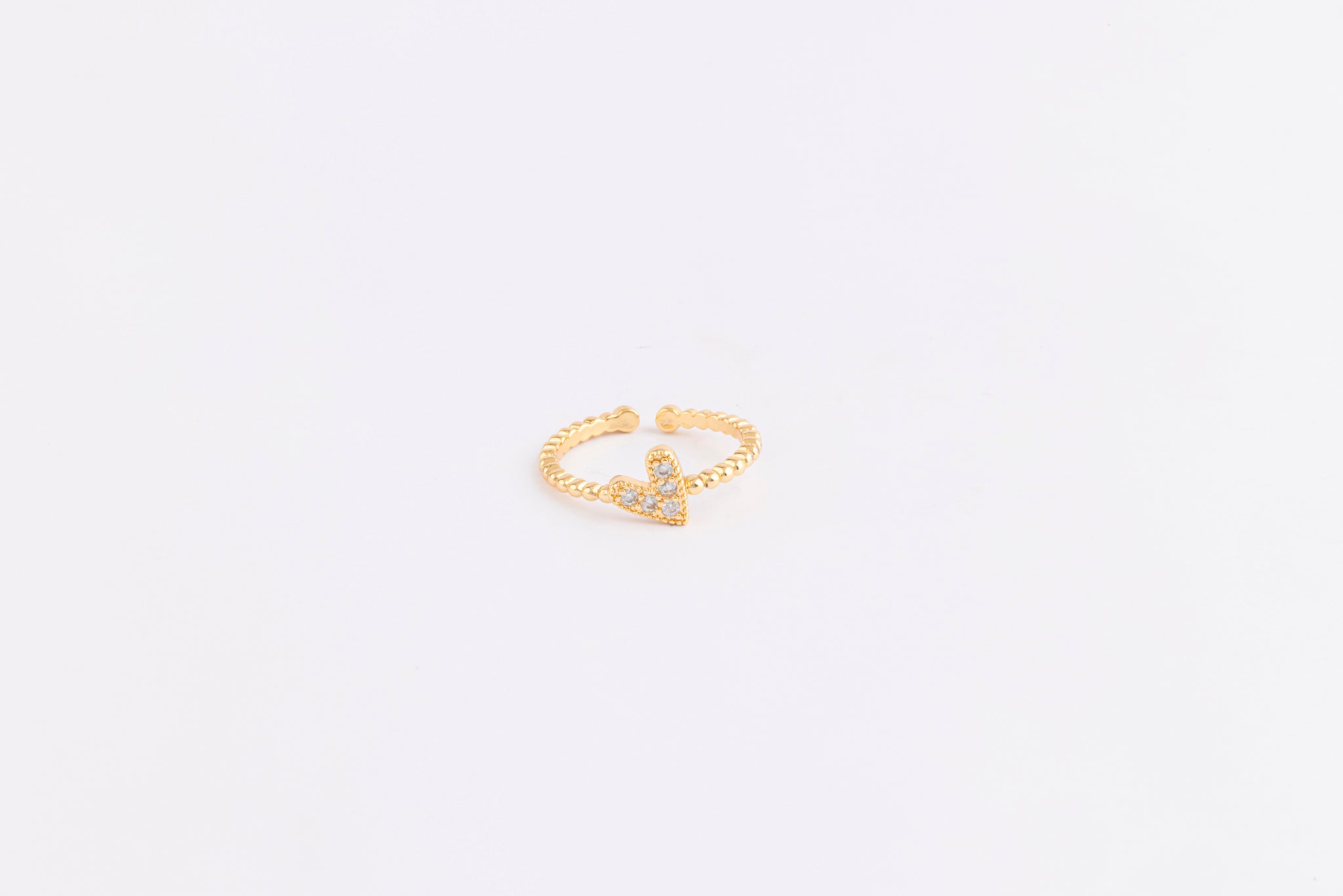 Anillo Corazón Dorado