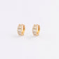 Aretes Crystal Wave Hoops