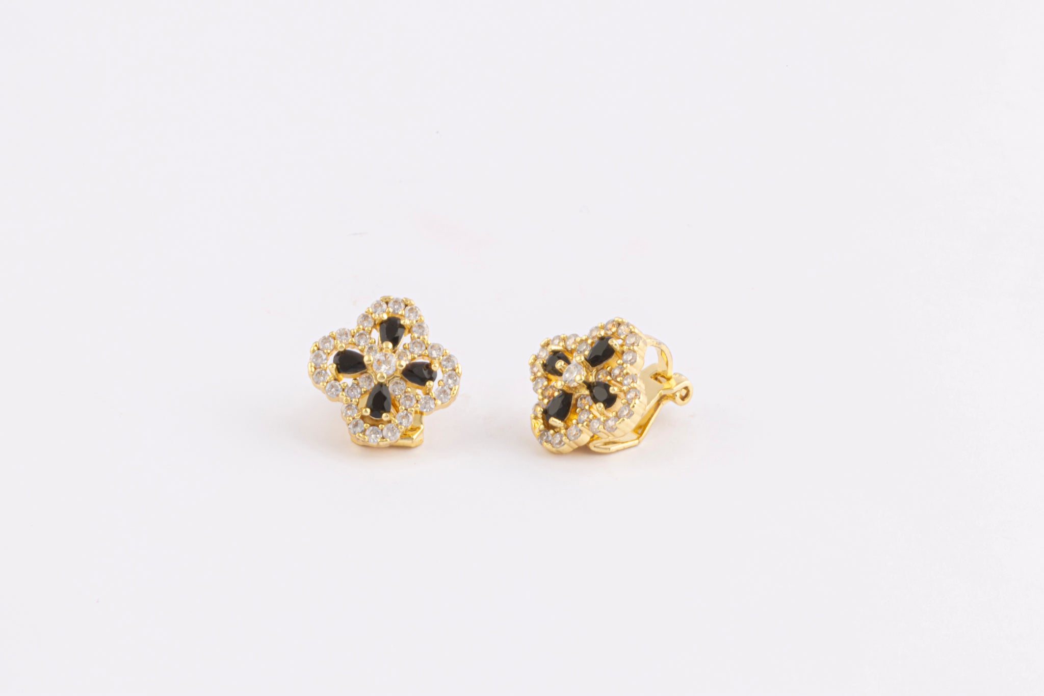 Aretes Clover Noir Glow