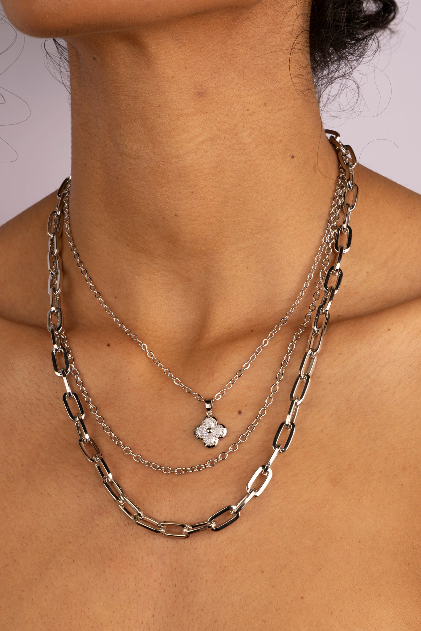 Set Silver Clover Layers