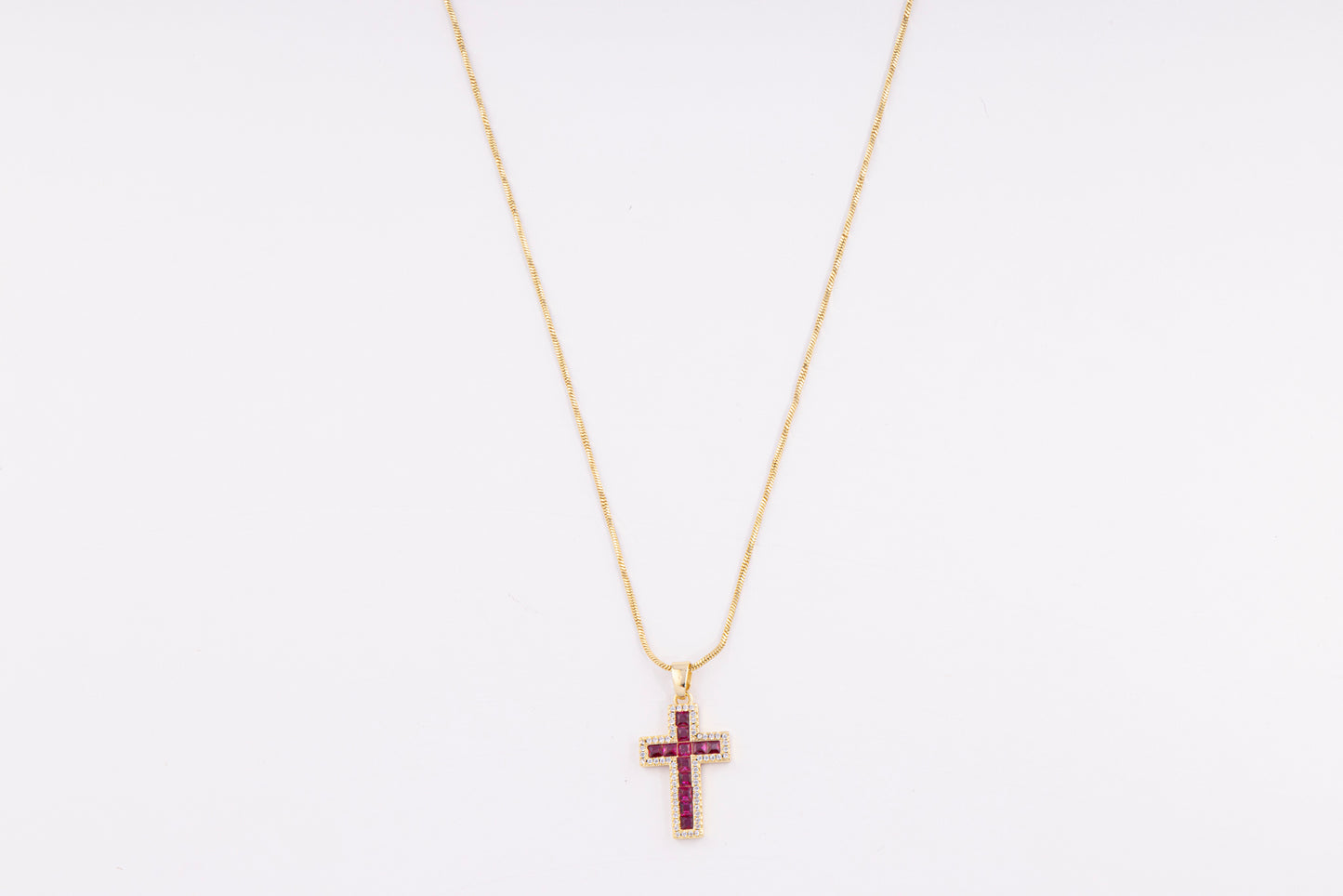 Collar Cruz Ruby Glow