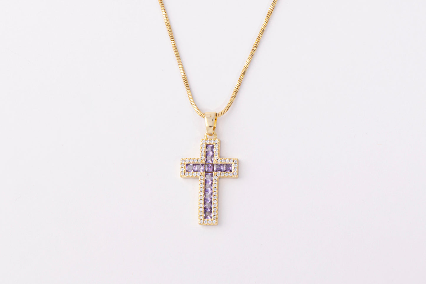 Collar Cruz Amethyst Glow