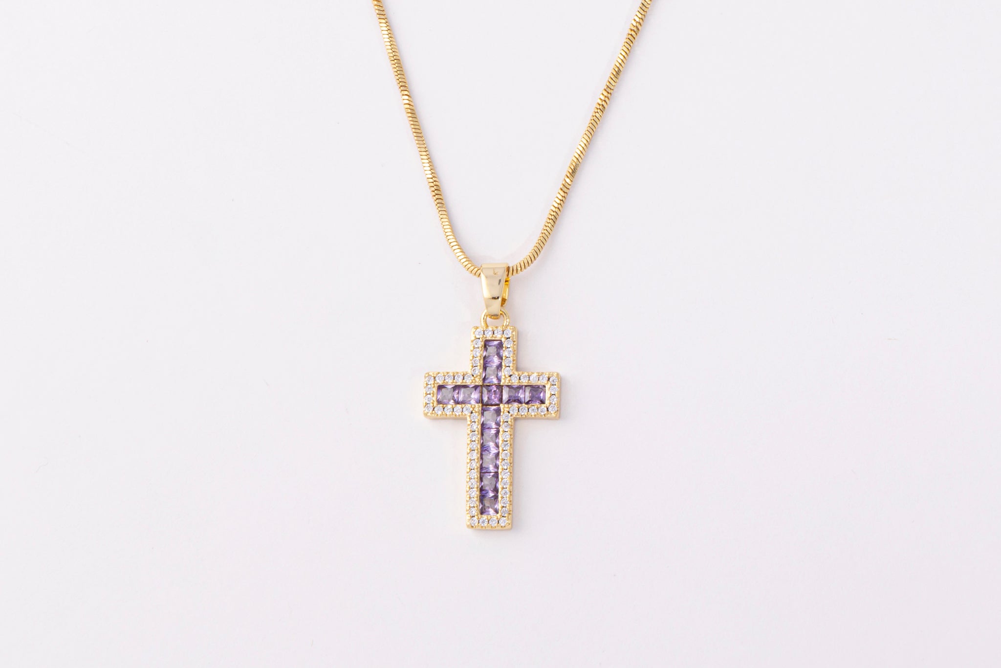 Collar Cruz Amethyst Glow