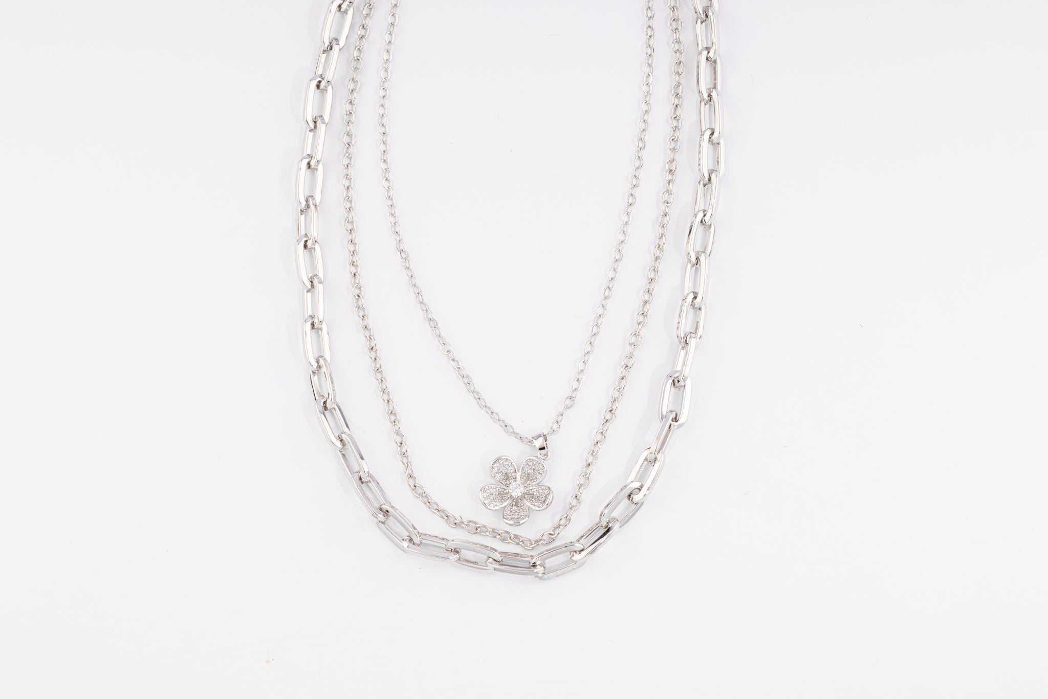 Set Triple Bloom Silver