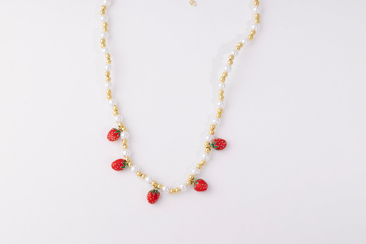 Collar Strawberry Pearl