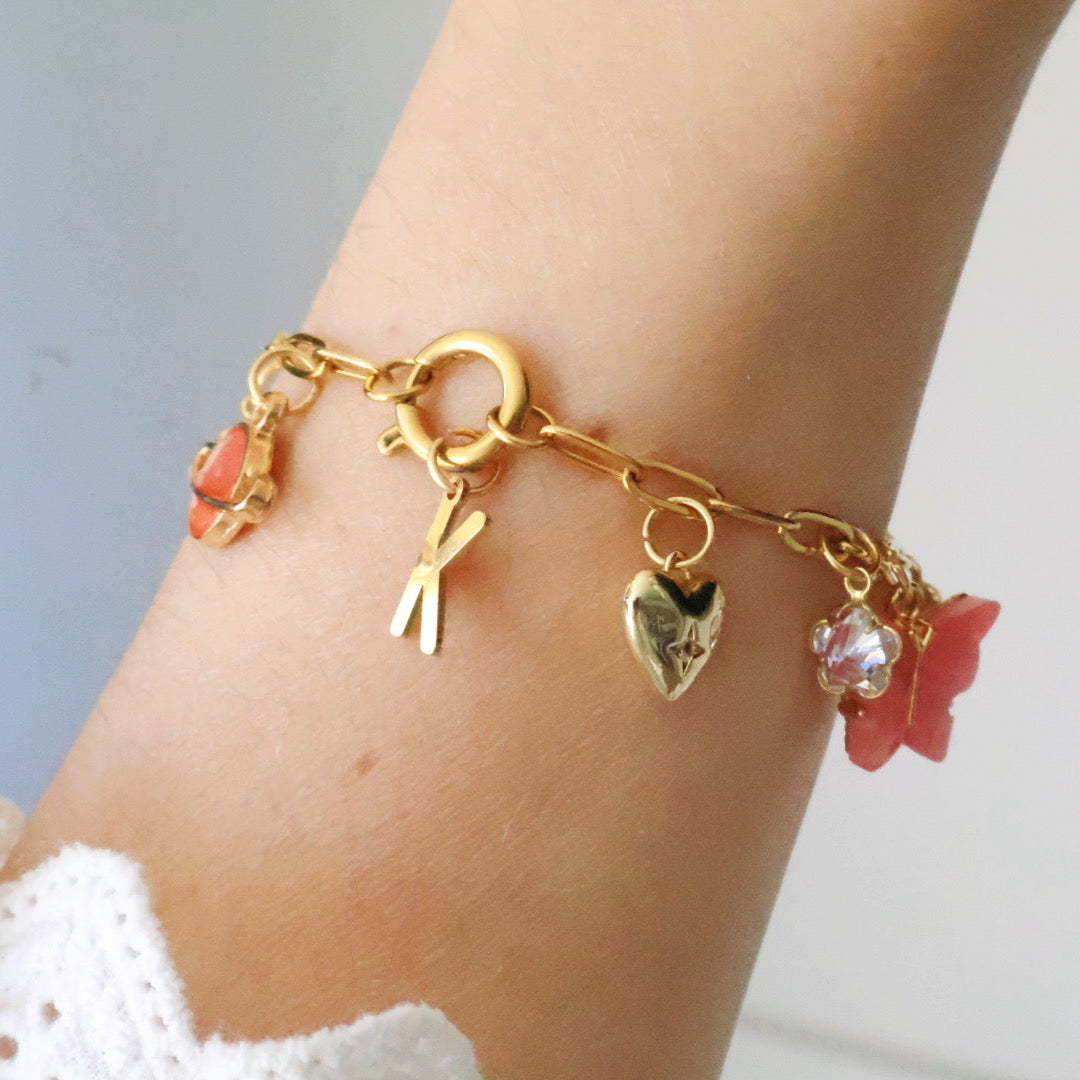 Brazalete Letter & Charm