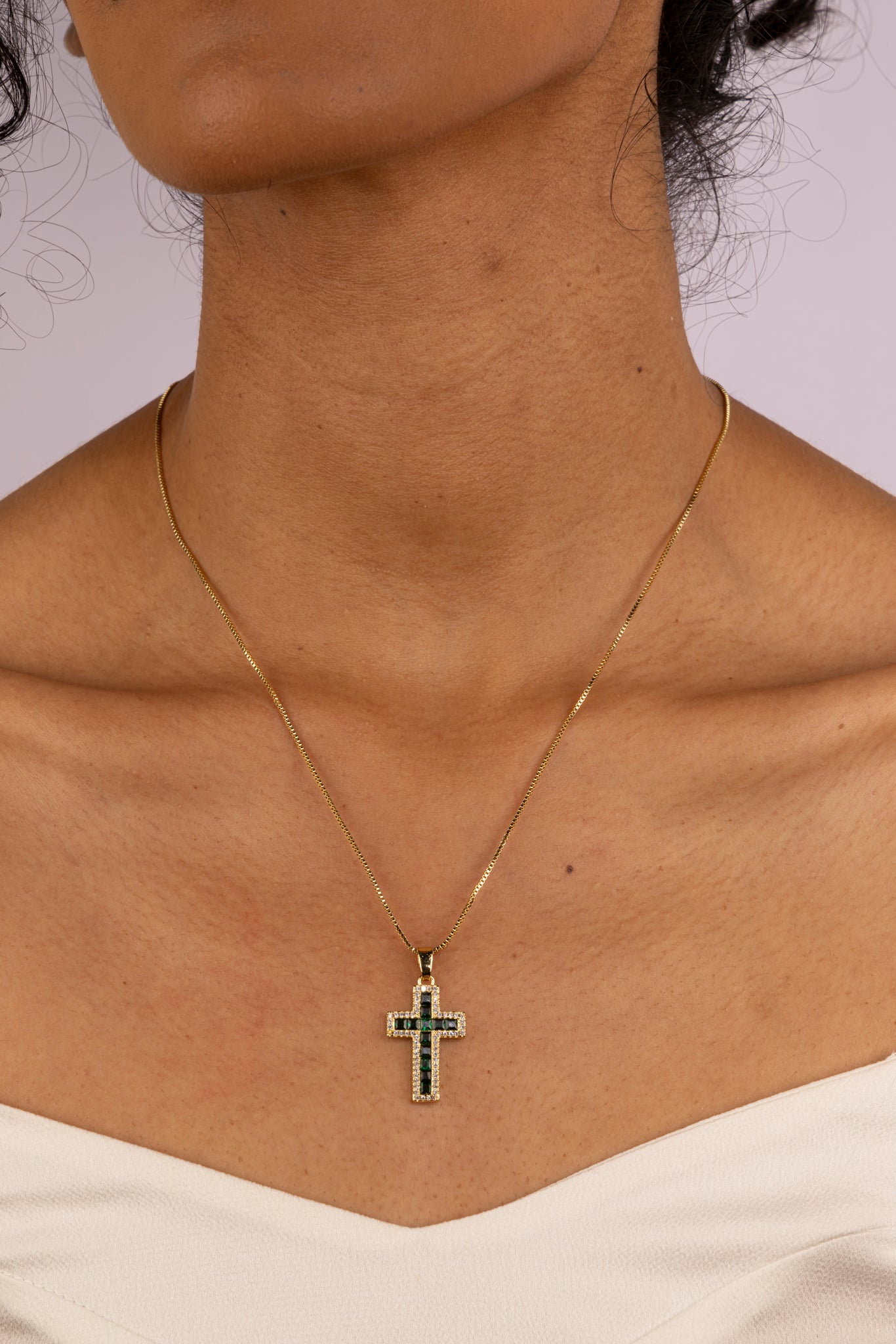 Collar Cruz Emerald Glow