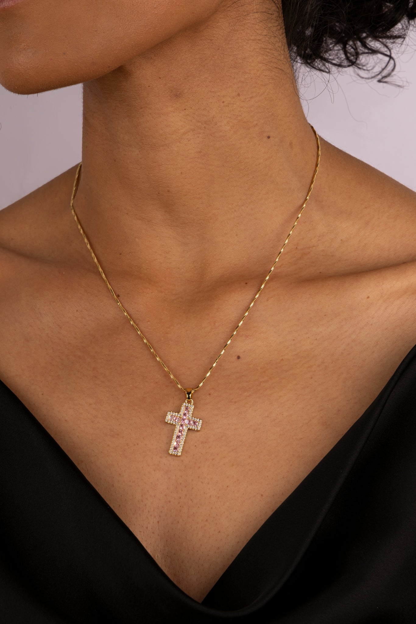 Collar Cruz Pink Bloom Glow