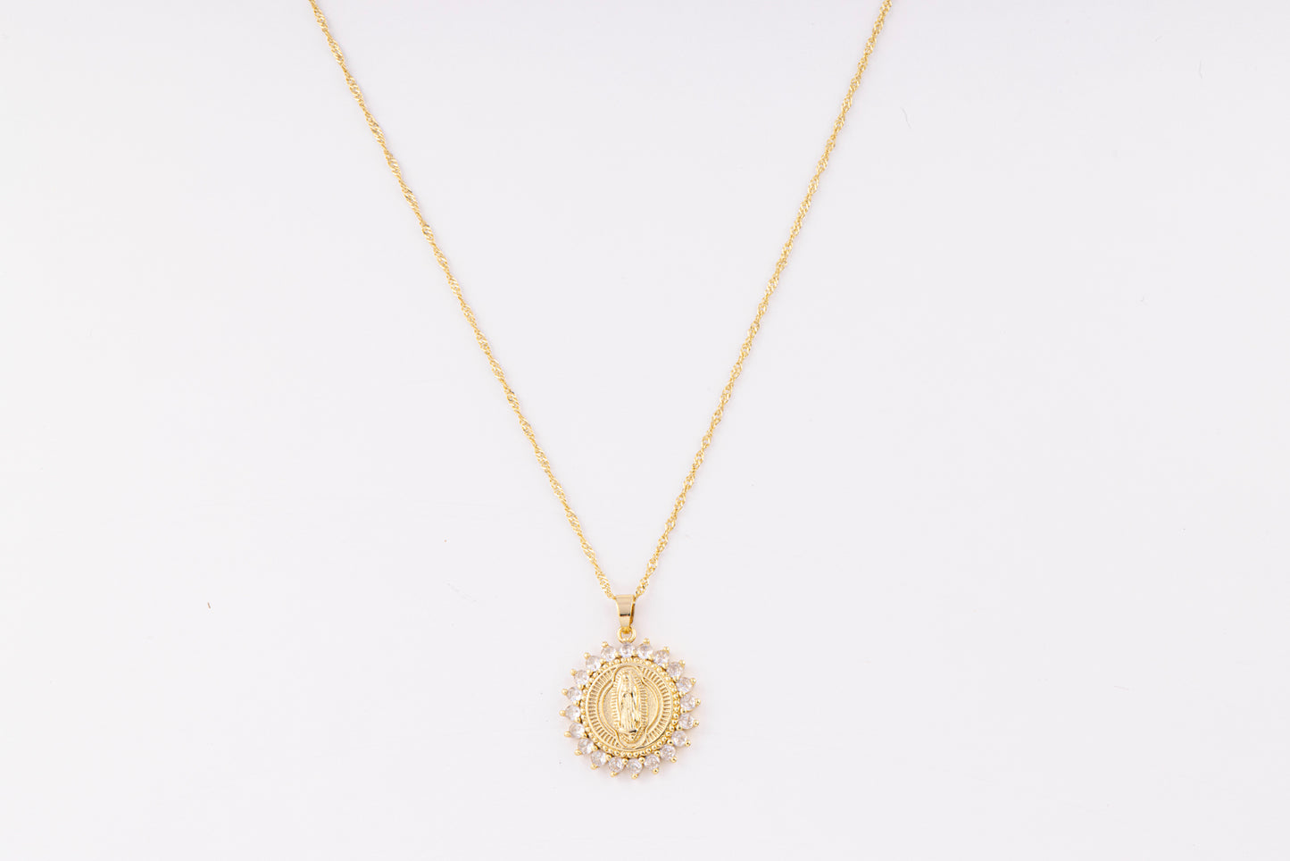 Collar Guadalupe Dorado