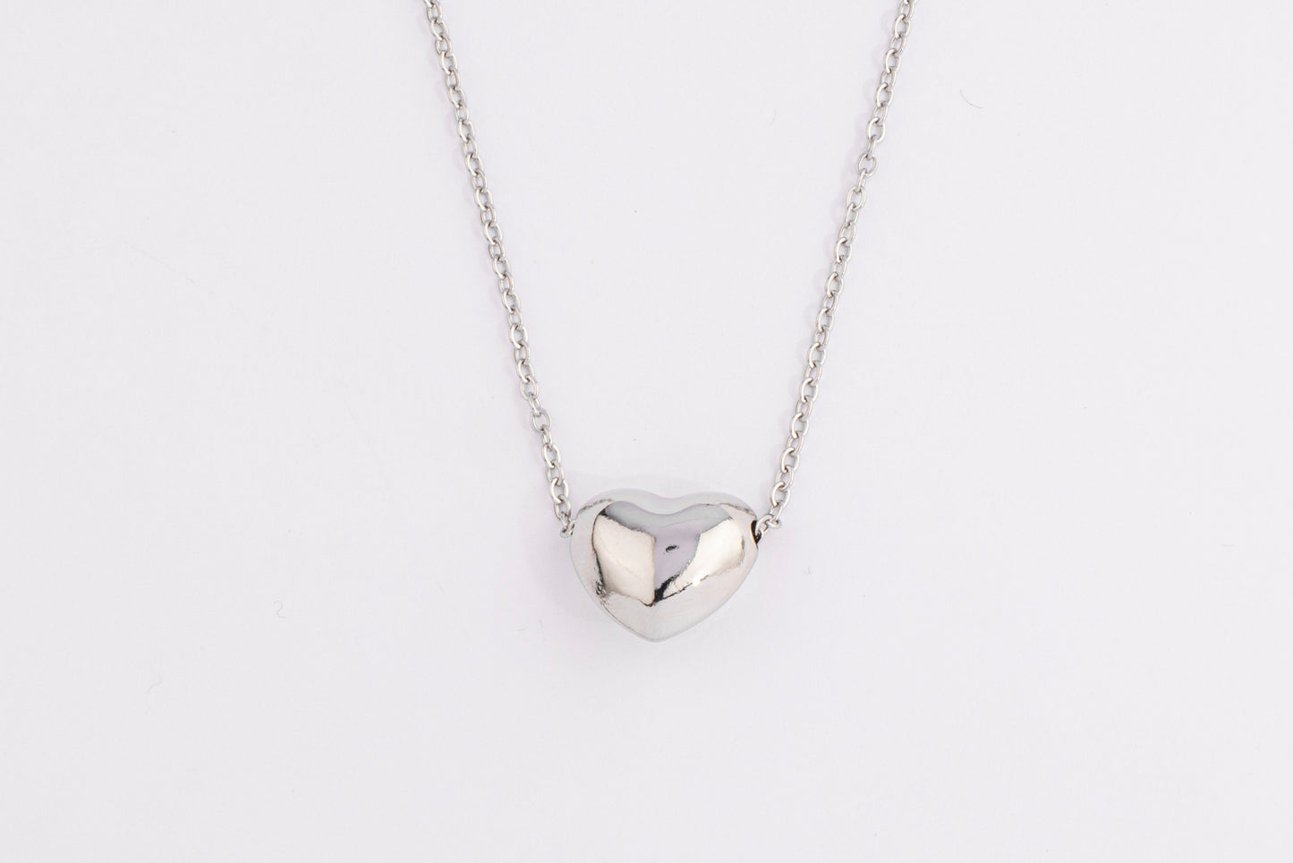 Collar Heart Mini Shine Silver