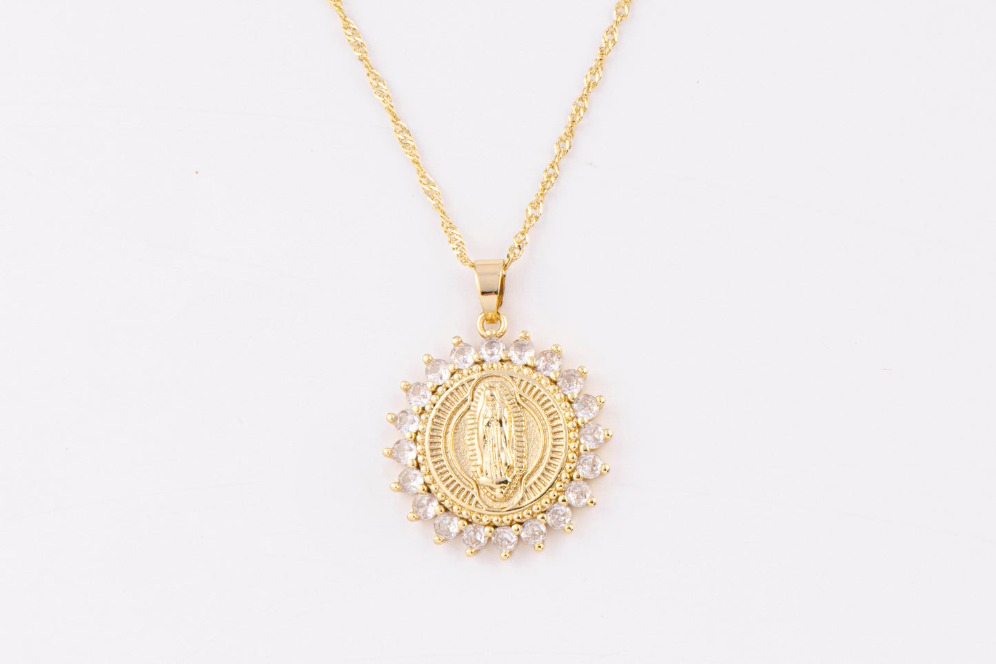 Collar Guadalupe Dorado