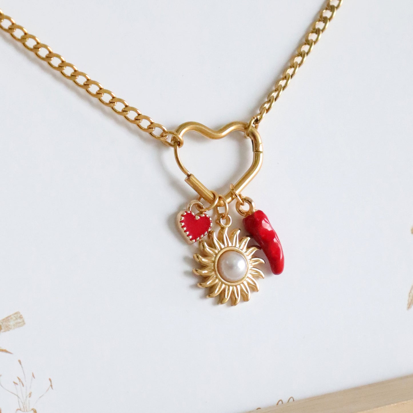 Collar Letter & Charm • Heart