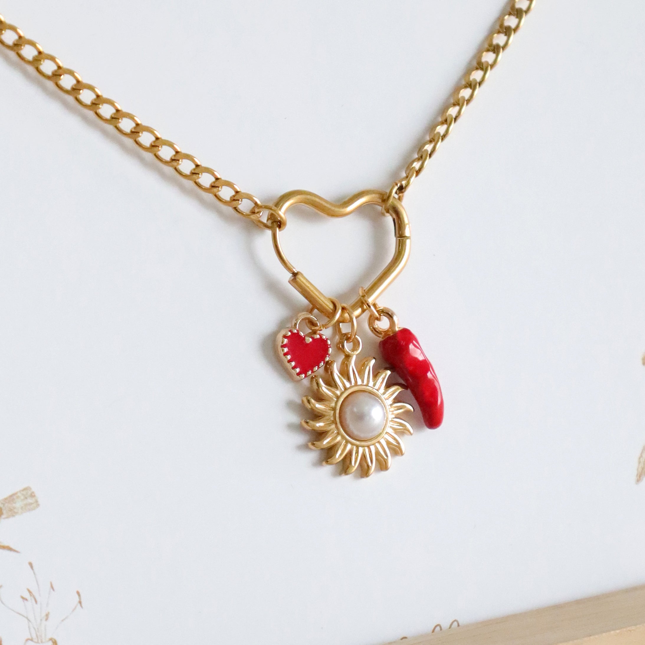 Collar Letter & Charm • Heart