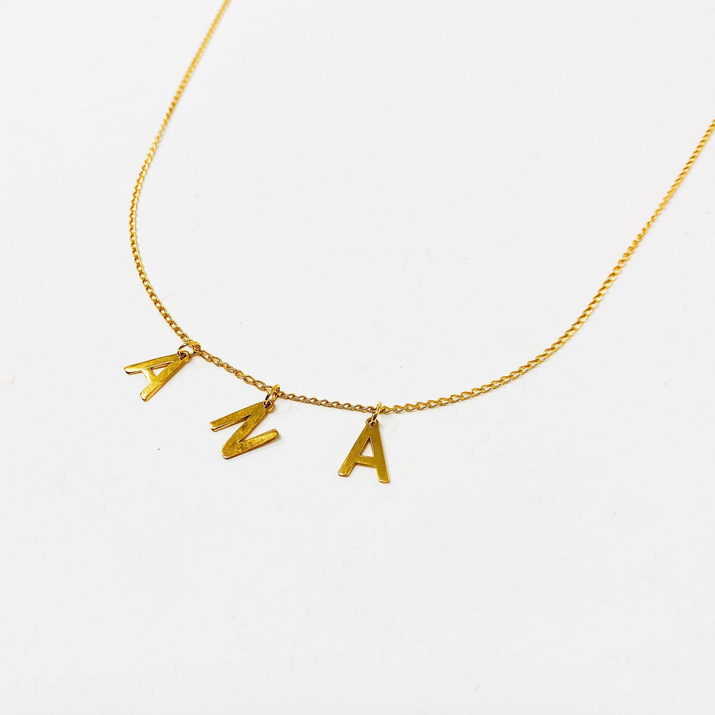Collar Personalizado Gold Letter