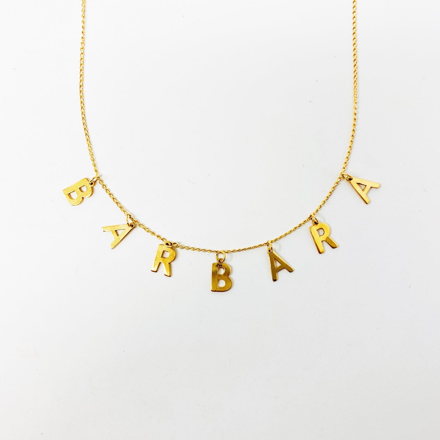 Collar Personalizado Gold Letter