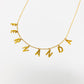 Collar Personalizado Gold Letter