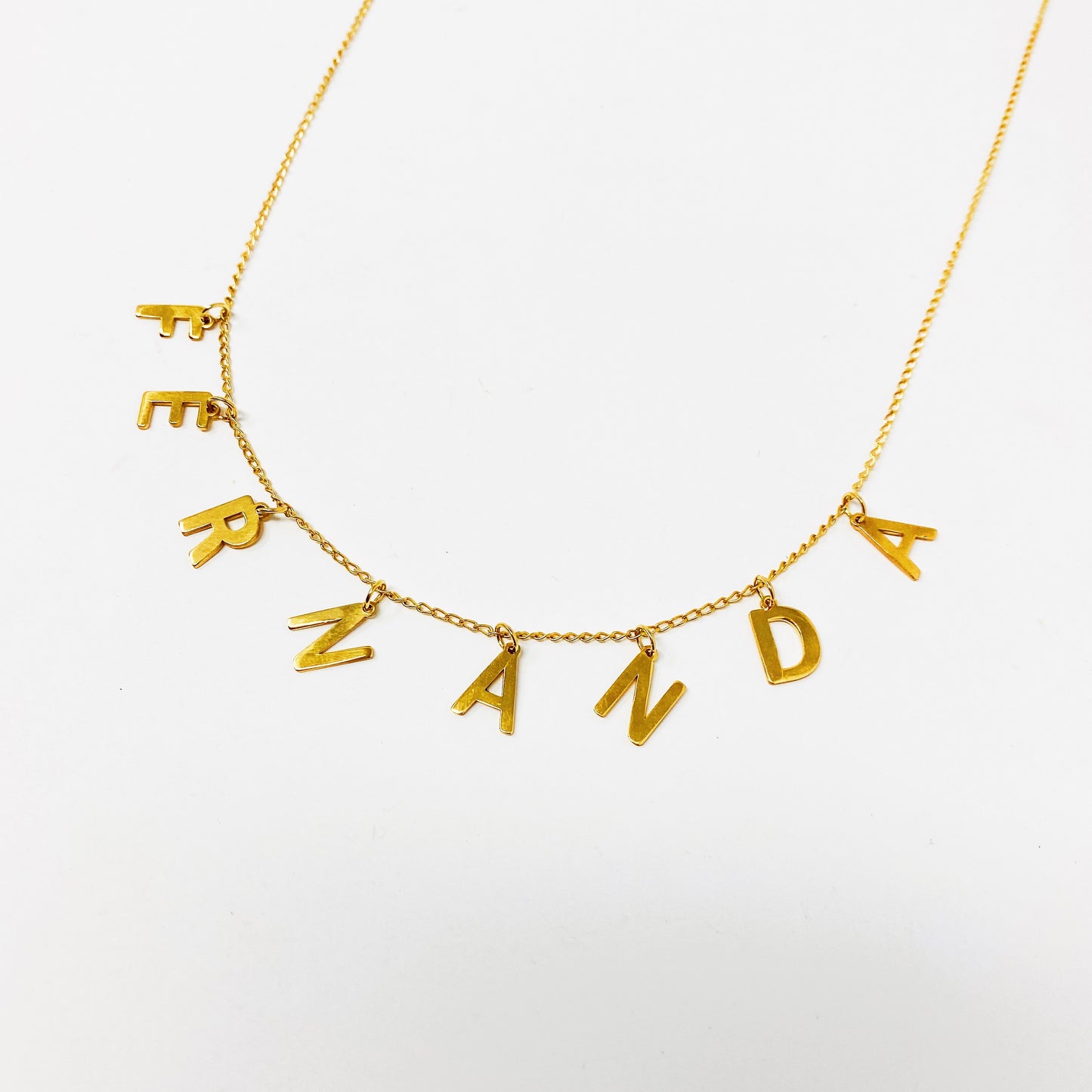 Collar Personalizado Gold Letter