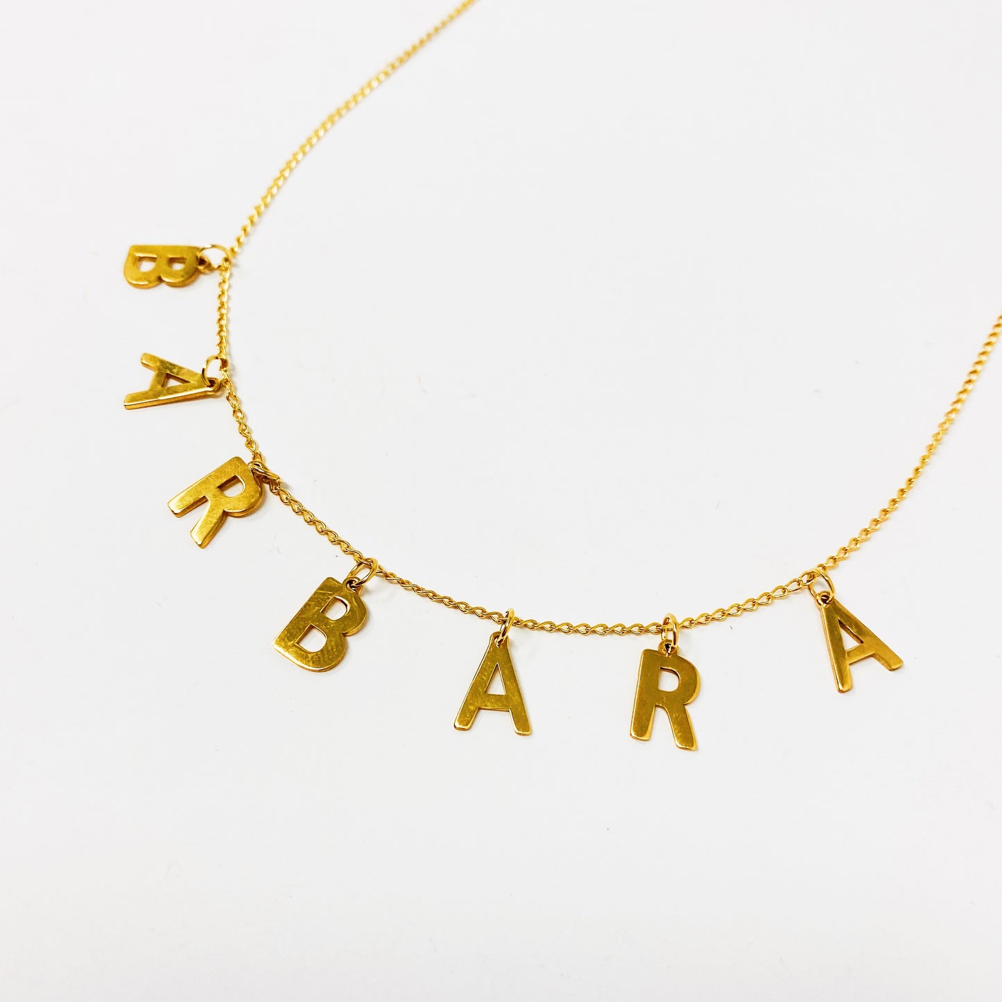 Collar Personalizado Gold Letter