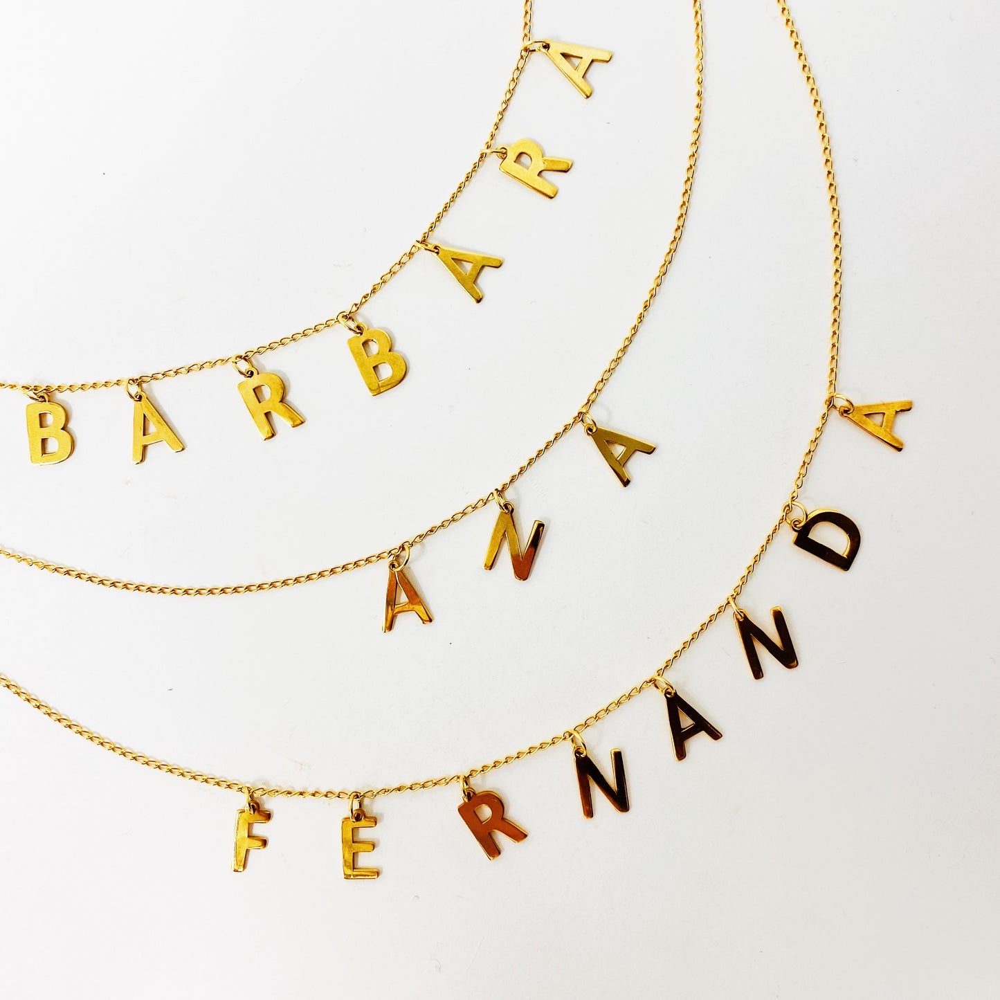 Collar Personalizado Gold Letter